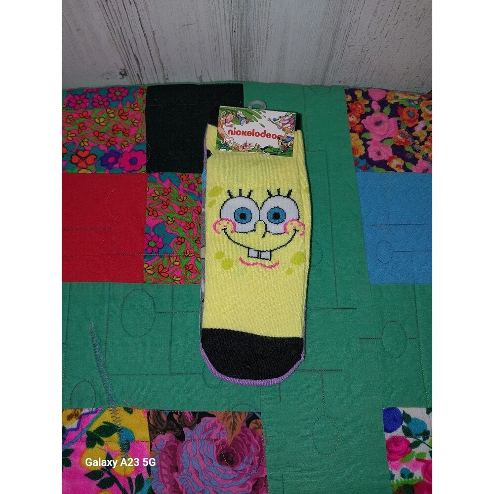 Nickelodeon Socks 5 Pair Size 4-10